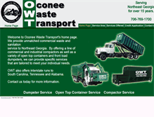Tablet Screenshot of oconeewaste.com